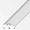 alfer Niveauausgleichs-Profil 2 m, 40 mm Aluminium eloxiert champagner