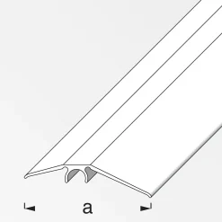 alfer Niveauausgleichs-Profil 1 m, 56 mm Alu eloxiert gebürstet schwarz