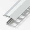 alfer Niveauausgleichs-Profil 2 m, 31 x 7 mm Alu eloxiert Edelstahl Optik