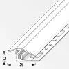 alfer Niveauausgleichs-Profil 2 m, 31 x 7 mm Aluminium eloxiert messing