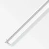 alfer Randfugeabdeckprofil 1 m, 12 x 17 mm Alu eloxiert poliert Chrom Optik
