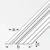 alfer Rohrschelle, lang 1 m, 11.5 x 65.5 x 1.5 mm Aluminium roh blank