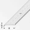 alfer Rundabschlussprofil 2 m, 25 x 6 mm Aluminium eloxiert bronze