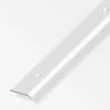 alfer Rundabschlussprofil 1 m, 25 x 6 mm Aluminium eloxiert silber
