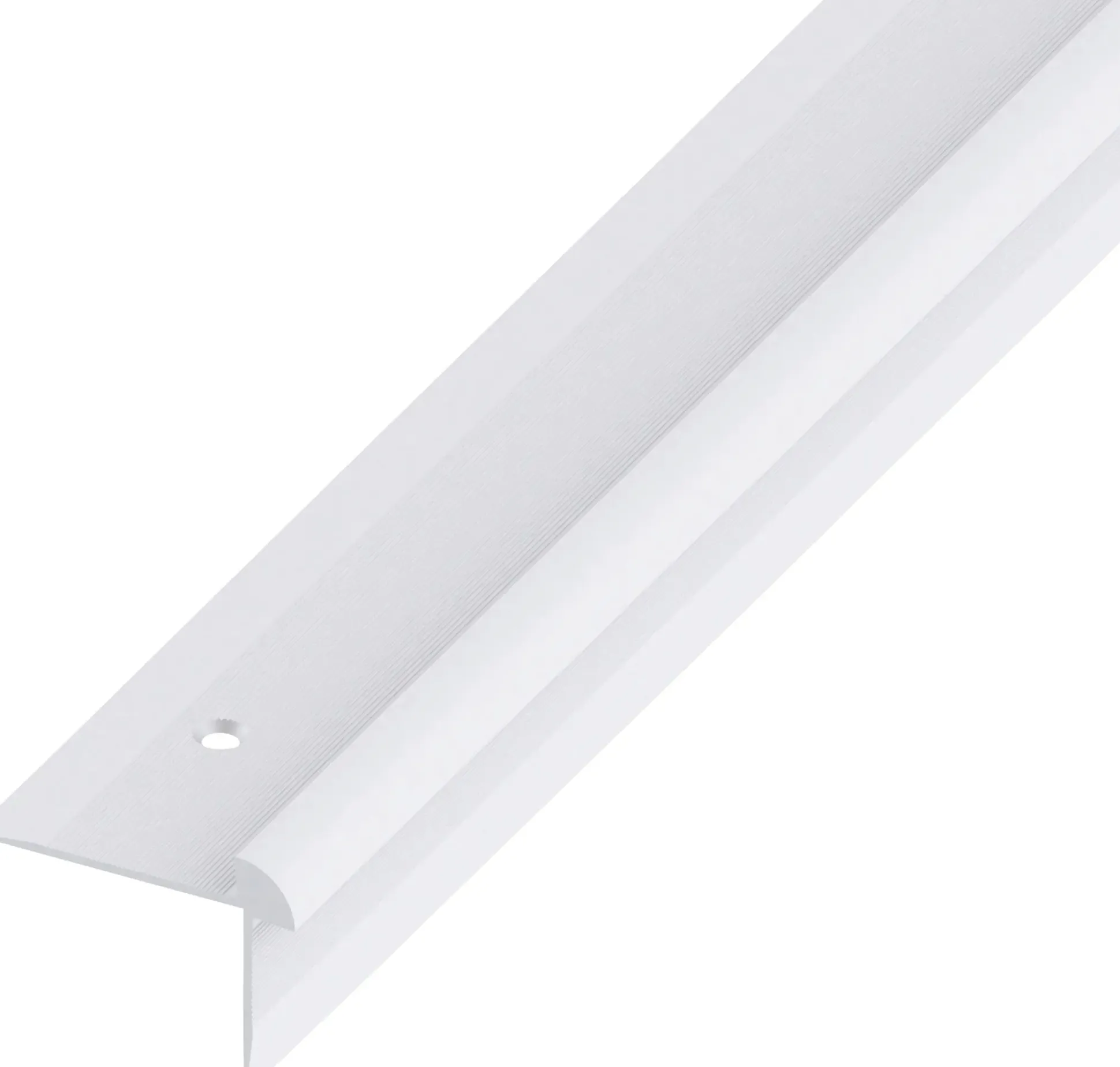 alfer Treppen-Abschluss-Profil 1 m, 40 x 30 x 3 mm Alu eloxiert silber