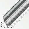 alfer Treppen-Innenwinkel-Abschluss-Profil 1 m, 27.3 x 5 mm Alu silber