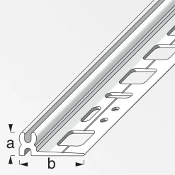 alfer Träger-Profil 1 m, 11 x 30 mm PVC (Kunststoff) glatt elfenbein
