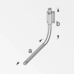 alfer Universal-Fahrradhalter, gummiert 550 x 270 mm Aluminium rot gummiert