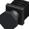 alfer Verstellfuß 23.5 mm 23.5 mm PVC (Kunststoff) glatt schwarz