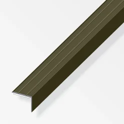 Alfer Winkel-Abschluss-Profil 1 m, 25 x 18 mm Aluminium eloxiert bronze