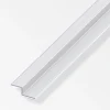 alfer Z-Abschluss-Profil 1 m, 15 x 20 x 9 mm Aluminium eloxiert silber