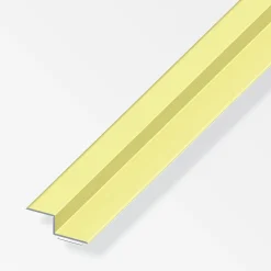 alfer Z-Abschluss-Profil 1 m, 15 x 20 x 9 mm Aluminium eloxiert messing