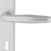 Alpertec BB-Langschildgarnitur Ray II Aluminium F1 silber abgerundet