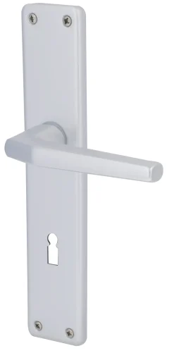 Alpertec BB-Langschildgarnitur Tanja Aluminium F1 silber eckig