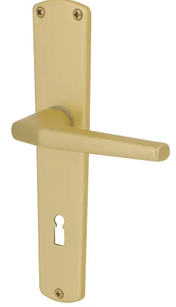 Alpertec BB-Langschildgarnitur Phil Aluminium F2 neusilber abgerundet