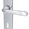 Alpertec BB-Langschildgarnitur Sale Messing silber abgerundet