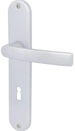 Alpertec BB-Langschildgarnitur Vanda Aluminium F1 silber abgerundet