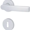 Alpertec BB-Rosettengarnitur Vanda Aluminium silber rund