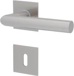 Alpertec BB-Rosettengarnitur Piato Edelstahl silber eckig