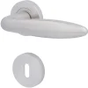 Alpertec BB-Rosettengarnitur Athen Edelstahl silber rund