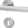 Alpertec BB-Rosettengarnitur Solid 9 Edelstahl silber rund