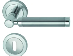 Alpertec BB-Rosettengarnitur Queen Edelstahl silber