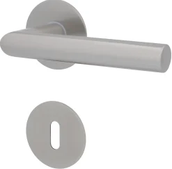 Alpertec BB-Rosettengarnitur Piato Edelstahl silber rund