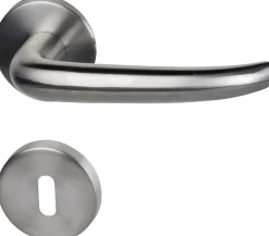 Alpertec BB-Rosettengarnitur Barcelona Edelstahl silber rund