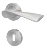 Alpertec BB-Rosettengarnitur Palma Edelstahl silber rund