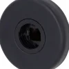 Alpertec Drückerrosette Edelstahl schwarz lackiert Ø 52 mm 2 Stück