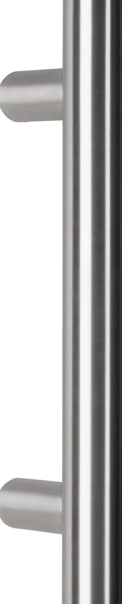 Alpertec Haustürgriff Stoßgriff Korfu Edelstahl Ø 2,5 x 30 cm