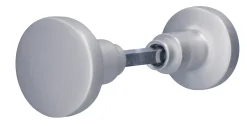 Alpertec Knopfdrückerpaar Ø 5,0 cm Aluminium F1 silber Ø 50 mm