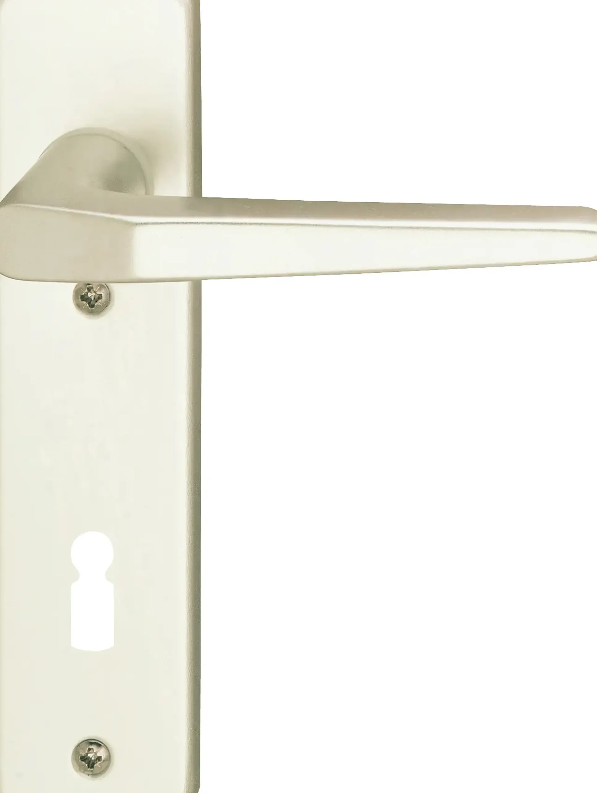 Alpertec PZ-Kurzschildgarnitur Florence Aluminium F2 gold eckig