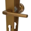 Alpertec PZ-Langschildgarnitur Phil Aluminium F4 bronze abgerundet