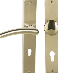 Alpertec PZ-Langschildgarnitur Isabella links Messing gold