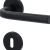 Alpertec Rosettengarnitur Dolores BB Edelstahl schwarz matt Ø 5 cm