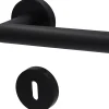 Alpertec Rosettengarnitur Fair I-Rosette BB Edelstahl schwarz Ø 5,2 cm