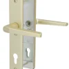 Alpertec Schutzbeschlag Tira Drücker/Knopf Aluminium neusilber 92 mm