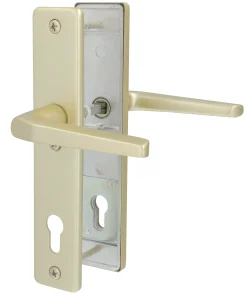 Alpertec Schutzbeschlag Tira Drücker/Knopf Aluminium neusilber 92 mm