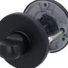 Alpertec Sperrriegel Edelstahl rund schwarz matt Ø 5 cm