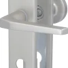 Alpertec Türbeschlag Langschild Tira II Knopf/Drücker Alu F9 eloxiert 23,7 x 5 cm