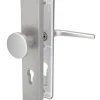 Alpertec Türbeschlag Langschild Tira II PZ Drücker/Drücker Alu F9 23,7 x 5 cm