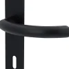 Alpertec Türgarnitur Langschild Jillian BB Edelstahl schwarz matt 23,5 x 4 cm