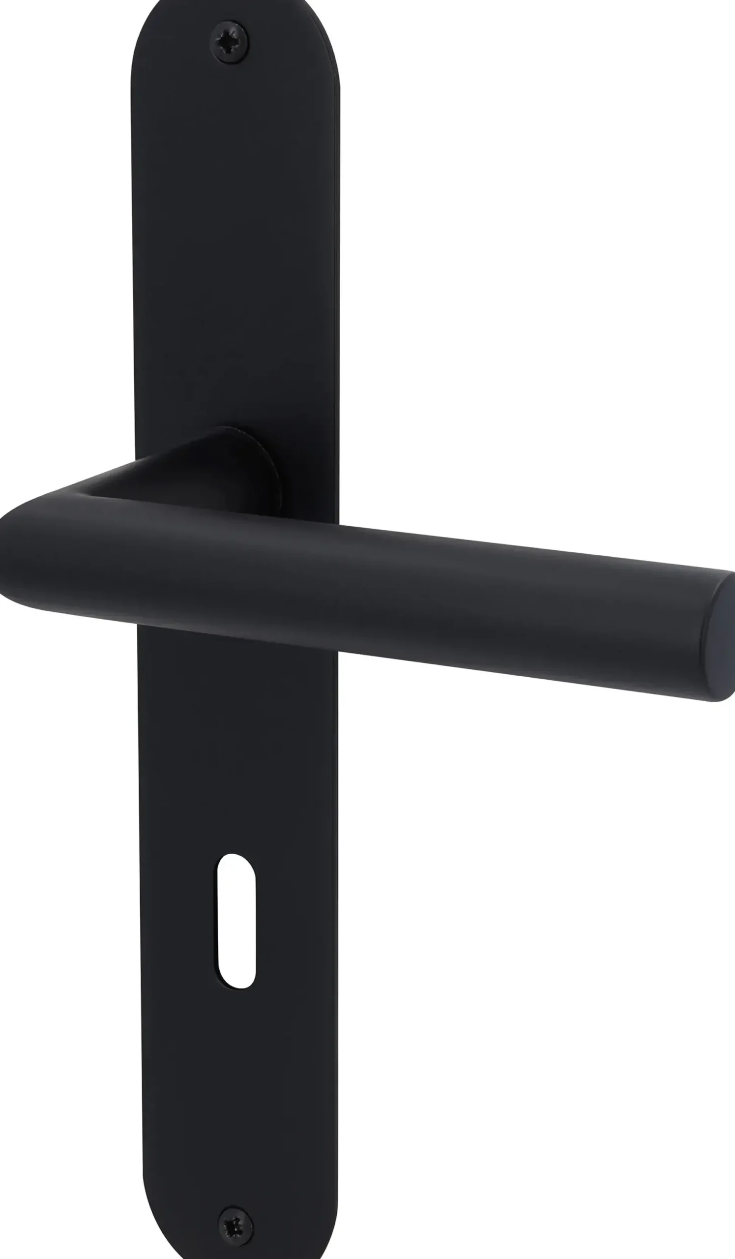 Alpertec Türgarnitur WC Langschild Martina BB Edelstahl schwarz matt 23,5 x 4 cm