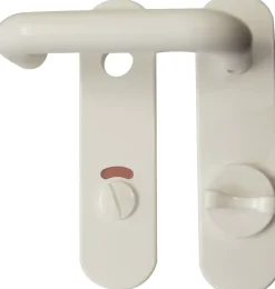 Alpertec WC-Kurzschildgarnitur Nylon weiß abgerundet