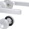 Alpertec WC-Rosettengarnitur Vanda Aluminium silber rund