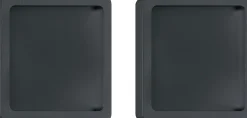 Ambiente Schienen-Set Aluminium matt schwarz für Glas-Schiebetür