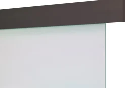 Ambiente Schienen-Set Aluminium matt schwarz für Glas-Schiebetür