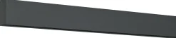Ambiente Schienen-Set Exclusiv Aluminium Matt Schwarz für Glas-Schiebetür, Opal