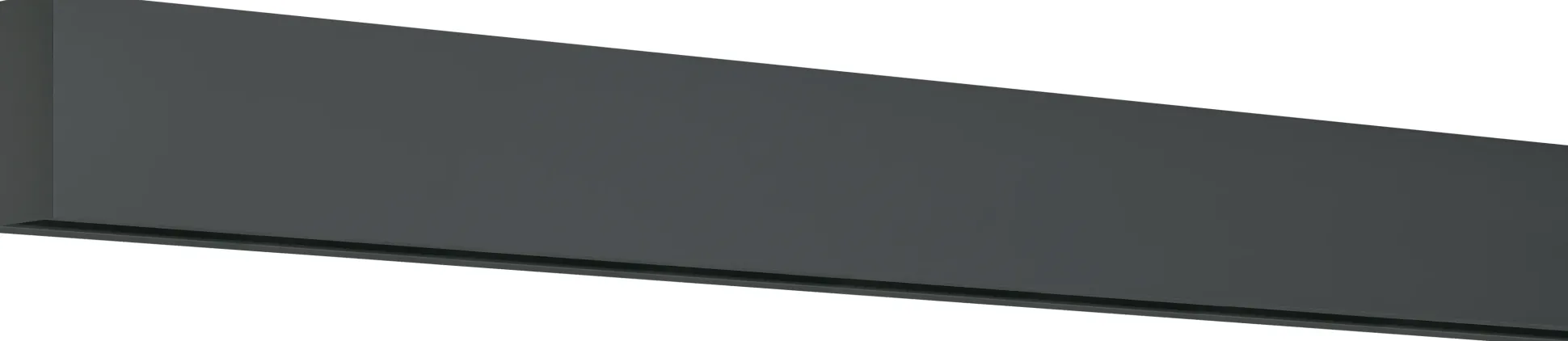Ambiente Schienen-Set Exclusiv Aluminium Matt Schwarz für Glas-Schiebetür, Opal